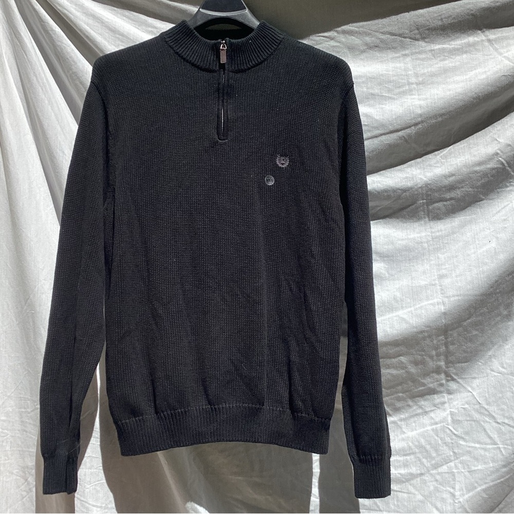 Chaps NWT black knit business casual sweater, size XXL